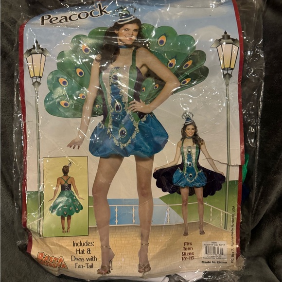 Rosta Imposta Teen size Peacock Halloween Costume - Picture 2 of 7